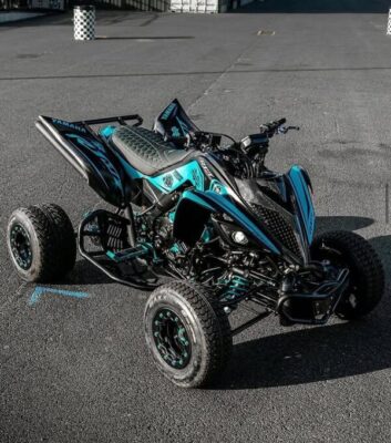 yamaha raptor 700 atv blue for sale