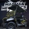 Black 2022 Yamaha Drive2 EFI gas 4 seater lifted golf cart